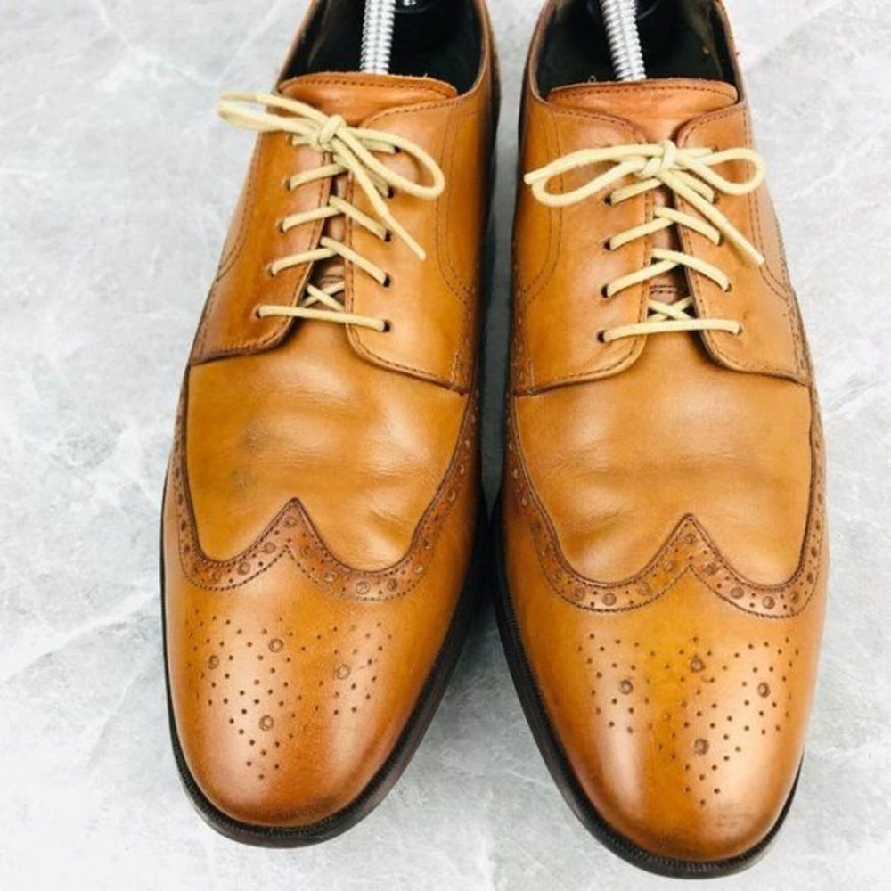 Cole Haan Jefferson Grand OS Mens Size 12 Shoes Leather Wingtip Shoes C23795 - Picture 2 of 11